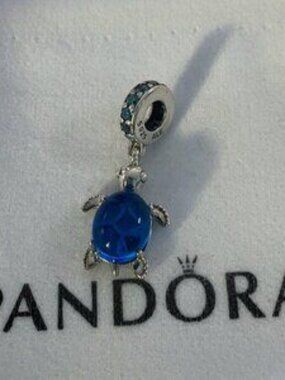 Pandora Murano Glass Sea Turtle Dangle Charm